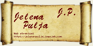 Jelena Pulja vizit kartica